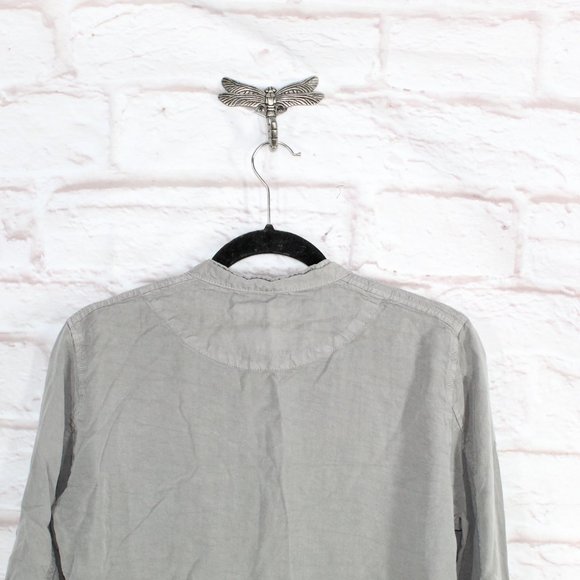 Sanctuary Gray 100% Lyocell Snap Button Front Pockets Jacket Size L - Picture 7 of 9